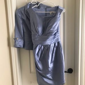 Satin dress with jacket